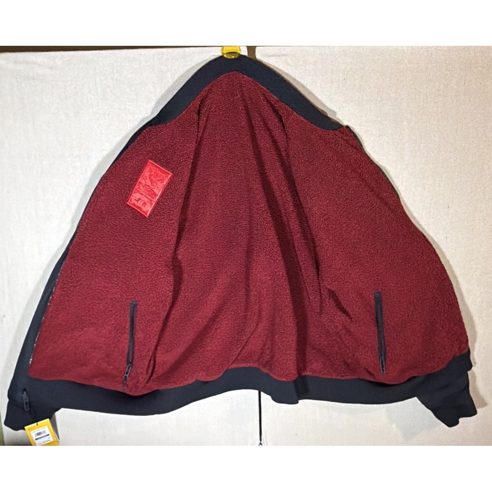 Curry x Bruce Lee Lunar New Year Boucle 'Fire' Bomber Jacket Size XL Rare NWT - Picture 4 of 8